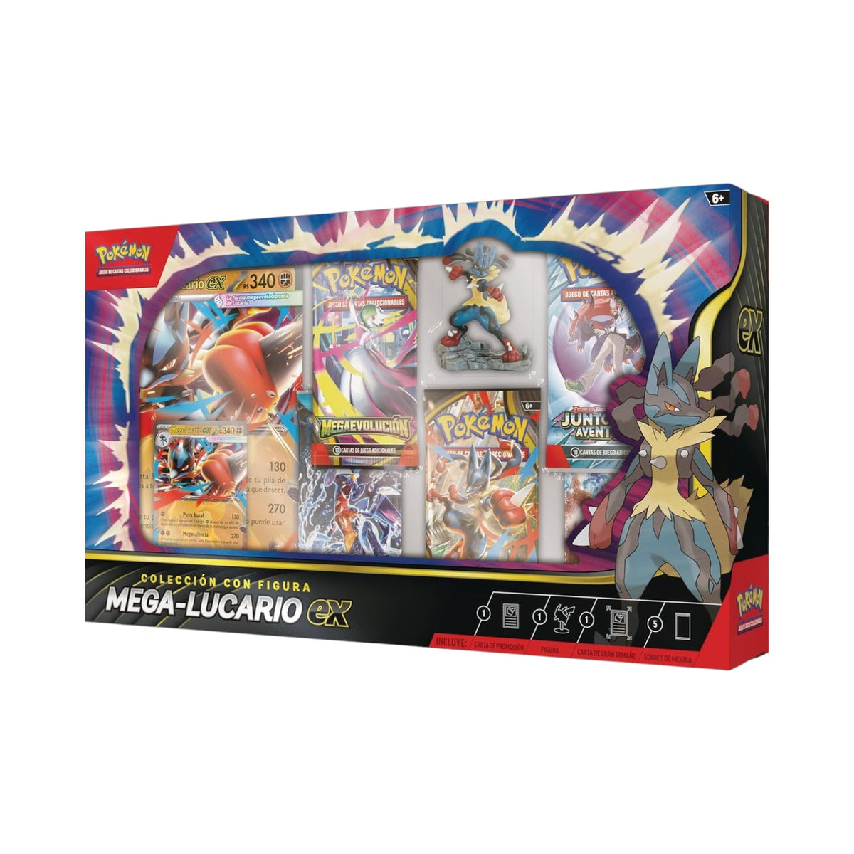 Pokémon TCG Colección Mega-Lucario ex Blíster Español